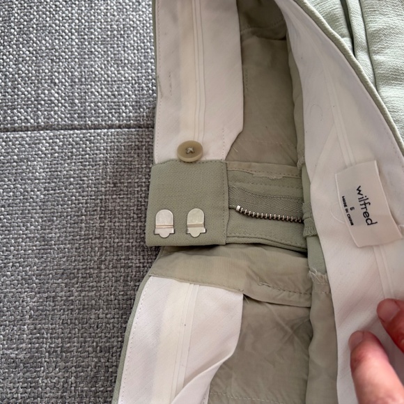 Aritzia Wilfred shorts size small. Light green- LIKE NEW - Picture 8 of 10